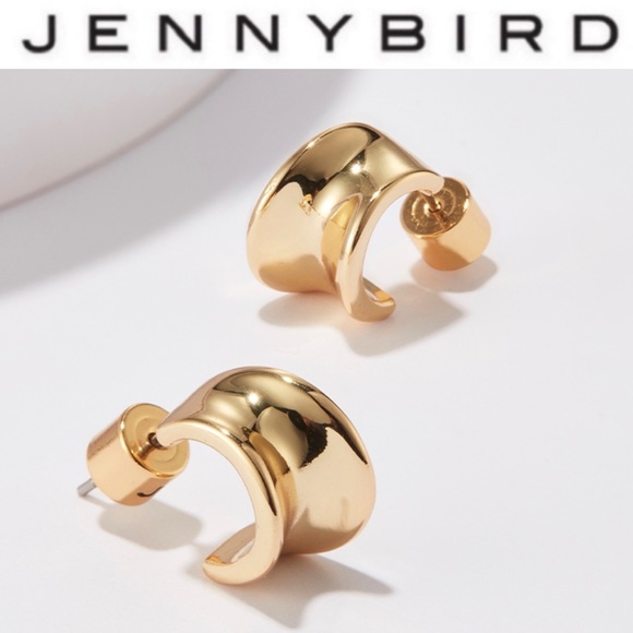Jenny Bird Bellevue Huggies in Gold - Picture 1 of 4